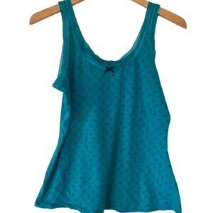 Cute Polka Dot and Lace Tank Top